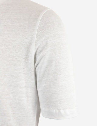 Pikétröja Casual Fit Linne Vit
