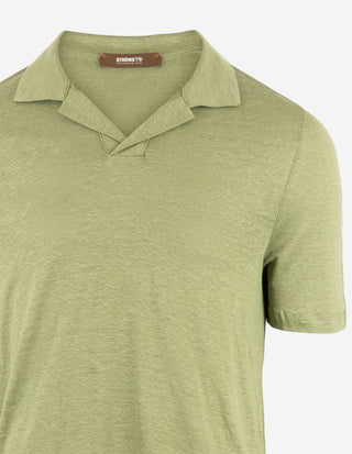 Pikétröja Casual Fit Linne Grön