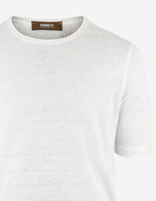 T-shirt Casual Fit Linne Vit
