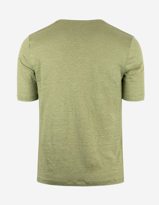 T-shirt Casual Fit Linne Grön
