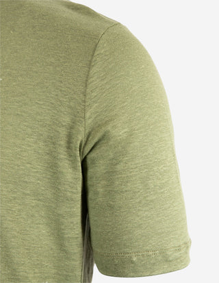 T-shirt Casual Fit Linne Grön