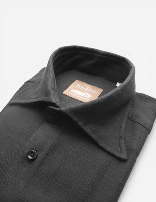 Sartorial Shirt Denim Tvättad Svart