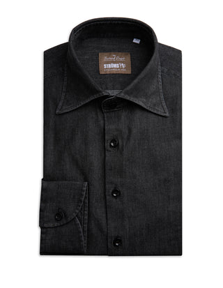 Sartorial Shirt Denim Tvättad Svart