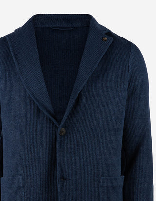 Jerseykavaj Linne Bomull Denimblå