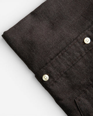 Buckley Tailored Herringbone Skjorta Brun Fiskben