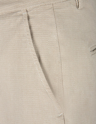 Torino Chinos Jacquard Ljusbeige