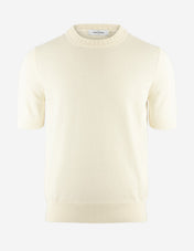 T-Shirt Stickad Benvit