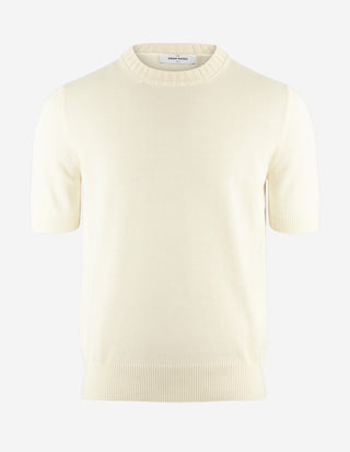 T-Shirt Stickad Benvit