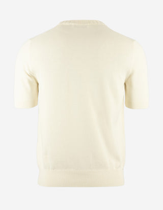 T-Shirt Stickad Benvit
