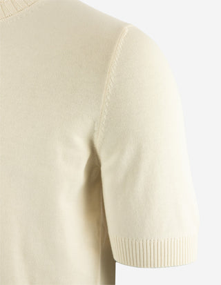 T-Shirt Stickad Benvit
