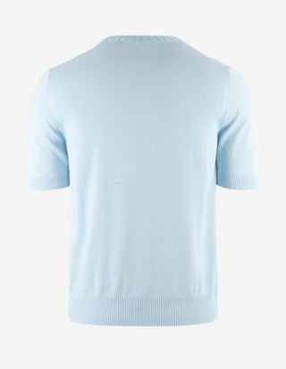 T-Shirt Stickad Ljusblå