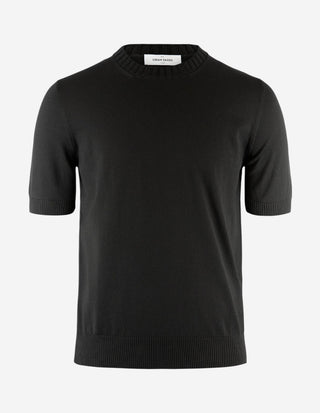 T-Shirt Stickad Svart
