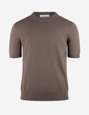 T-Shirt Stickad Gråbeige