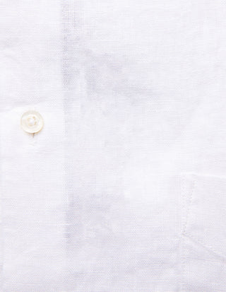 Regular Fit Skjorta Button Down Linne Vit
