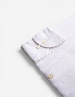 Slim Fit XLÄ Skjorta Button Down Linne Vit