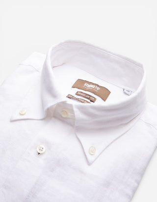 Regular Fit XLÄ Skjorta Button Down Linne Vit