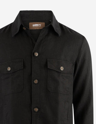 Firenze Overshirt Linne Svart