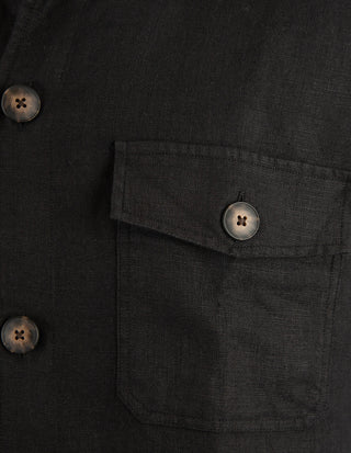 Firenze Overshirt Linne Svart