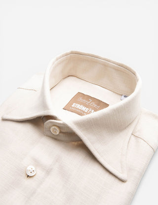 Sartorial Shirt Slub Cotton Beige