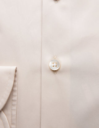 Sartorial Shirt Lättviktsbomull Ljusbeige
