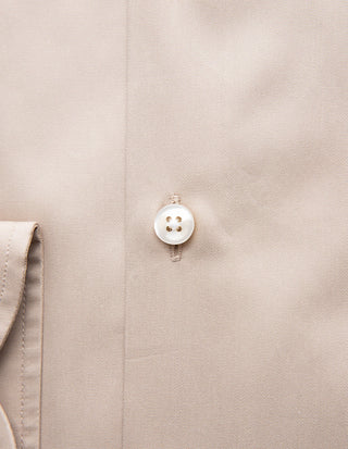 Sartorial Shirt Lättviktsbomull Mörkbeige