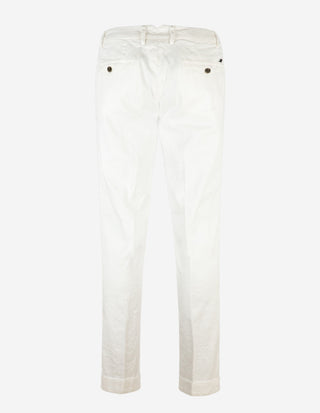 New York 1-Pleat Chinos Vit