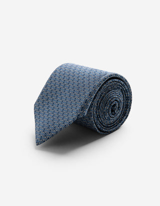 Slips Siden Mönstrad Denimblå