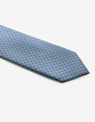 Slips Siden Mönstrad Denimblå