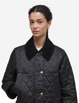 Modern Beadnell Quiltad Jacka Svart