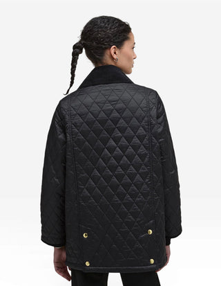 Modern Beadnell Quiltad Jacka Svart