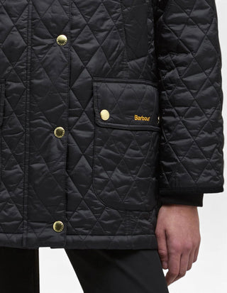 Modern Beadnell Quiltad Jacka Svart
