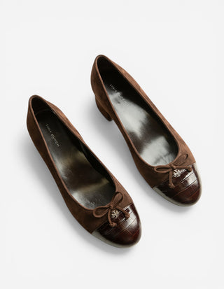 Cap Toe Pump Brun