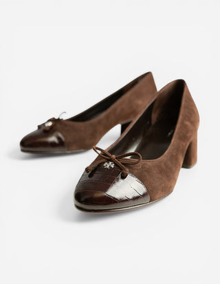Cap Toe Pump Brun