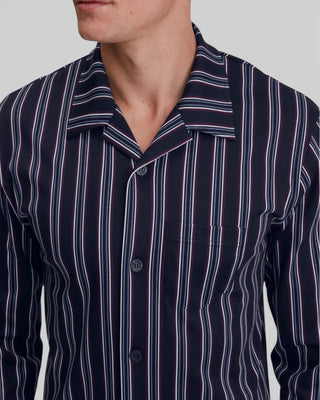 Pyjamas Relax Streamline Blå/Vinröd Randig