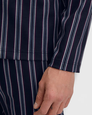 Pyjamas Relax Streamline Blå/Vinröd Randig