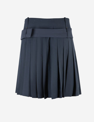 Pinstriped Kjol Navy Randig