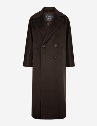 Oversized Kappa Mörkbrun