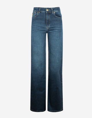 Palazzo Jeans Blå Denim