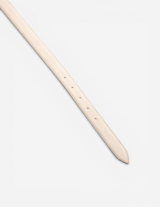 Bälte Smalt Mocka Beige/Mässing