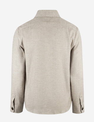 Firenze Overshirt Bomull Lamaull Fiskben Ljusbeige