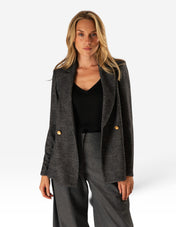 Herringbone Kavaj Svart/Vit