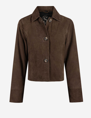 Jacka Thea Jacket 11552-2860 Suede 19900 Dark Brown