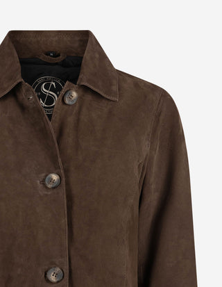 Jacka Thea Jacket 11552-2860 Suede 19900 Dark Brown