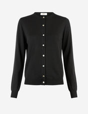 Cardigan Merinoull Svart