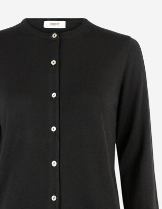 Cardigan Merinoull Svart