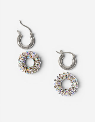 Tiny Creoles Silver One Size