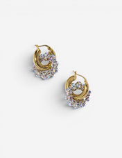 Les Creoles Petite Guld/Silver One Size