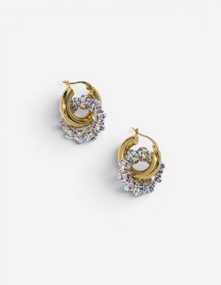 Les Creoles Petite Guld/Silver One Size
