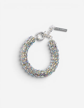 Fat Diamond Armband Silver One Size
