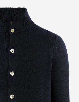 Chunky Cardigan Cashmere Navy